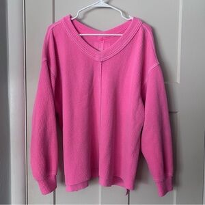 Aerie hot pink v neck oversized sweater size small
Make an offer or bundle!